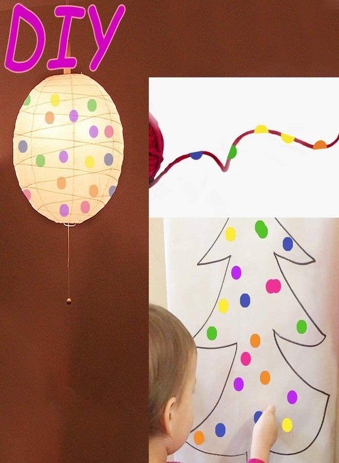 True-Ally ملصقات دائرية ذاتية اللصق من ترو-آلي، 2400 قطعة بألوان متنوعة، قطر 12 مم (0.5 بوصة)، سطح قابل للكتابة، مناسبة لأنشطة الأطفال، وتصنيف الملفات، ومخطط التقويم (ألوان متنوعة). - Image 4